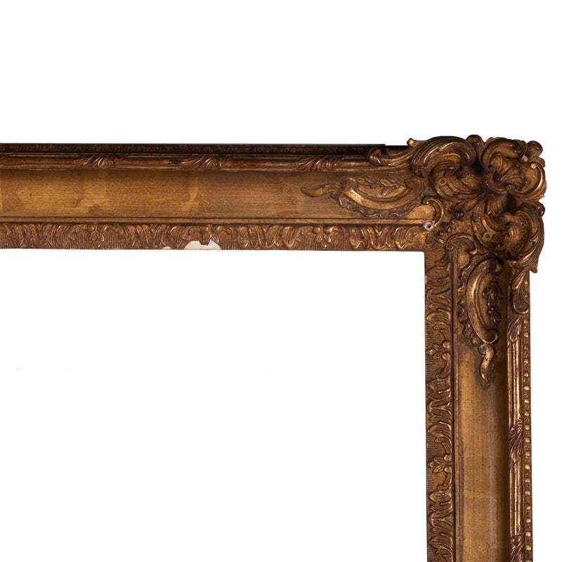 Antieke goudkleurige lijst; ca. 75,5 x 95 x 7 cm; eind 19e / begin 20e eeuw-zoom-