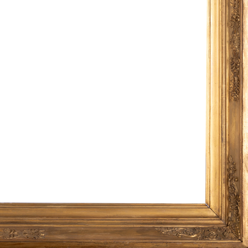 Antieke goudkleurige lijst; ca. 75,5 x 96 x 8 cm; eind 19e / begin 20e eeuw-zoom-
