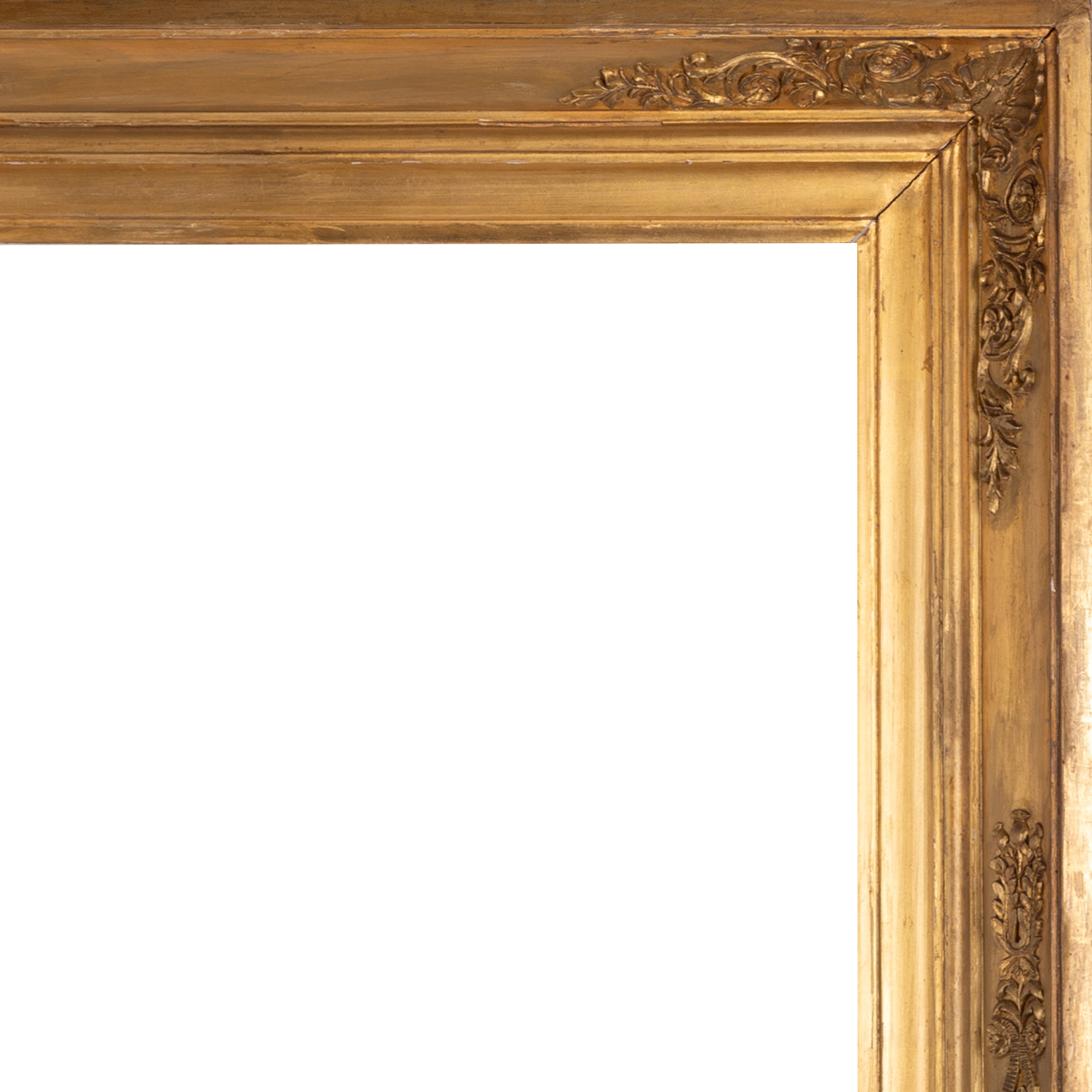 Antieke goudkleurige lijst; ca. 75,5 x 96 x 8 cm; eind 19e / begin 20e eeuw