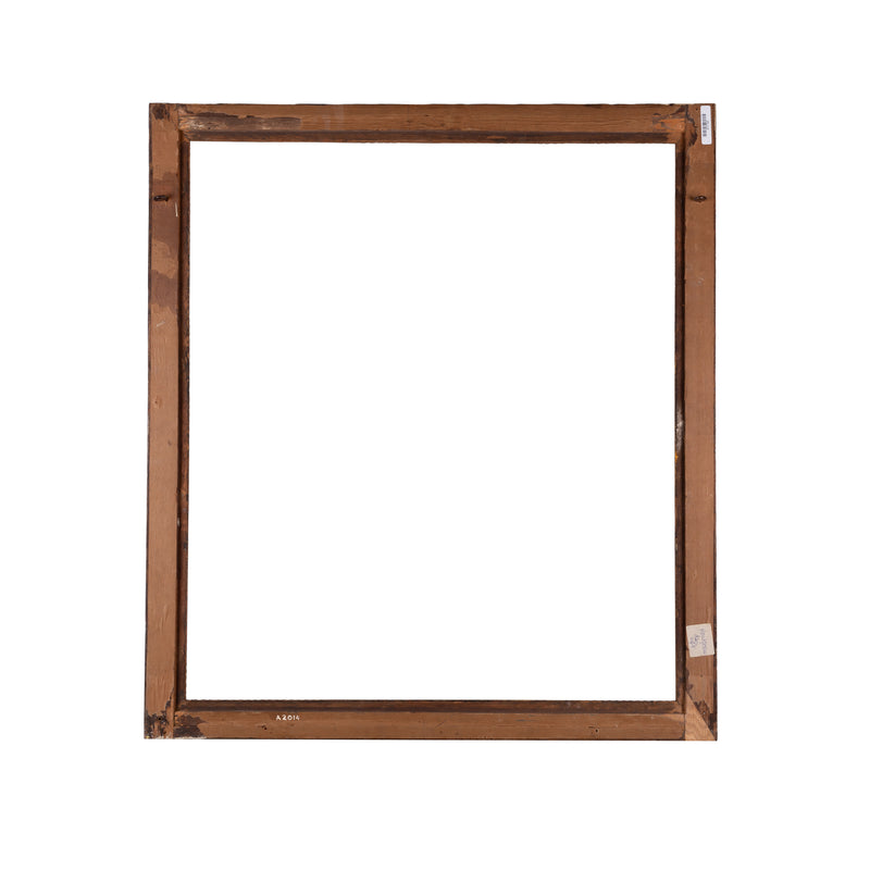 Antieke houten lijst; ca. 83 x 73,5 x 3,5 cm; eind 19e / begin 20e eeuw-zoom-