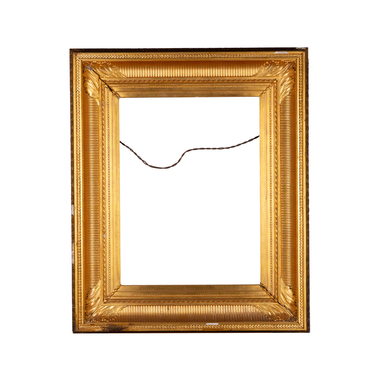 Antieke goudkleurige lijst; ca 81,5 x 68 x 9,5 cm, eind 19e / begin 20e eeuw-zoom-