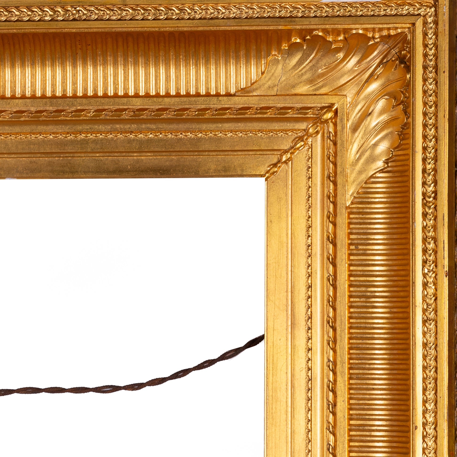 Antieke goudkleurige lijst; ca 81,5 x 68 x 9,5 cm, eind 19e / begin 20e eeuw-3