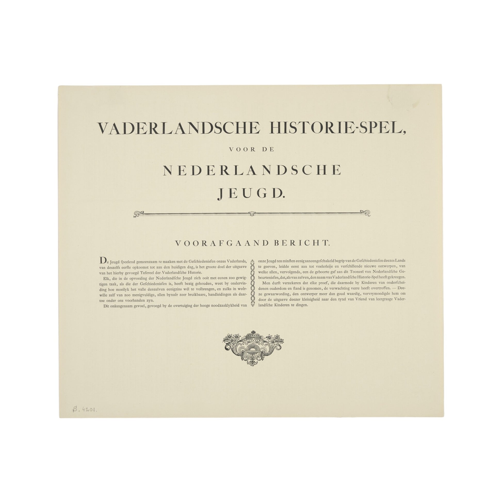 Vaderlandsche Historie-Spel, ca. 1790/1970-4