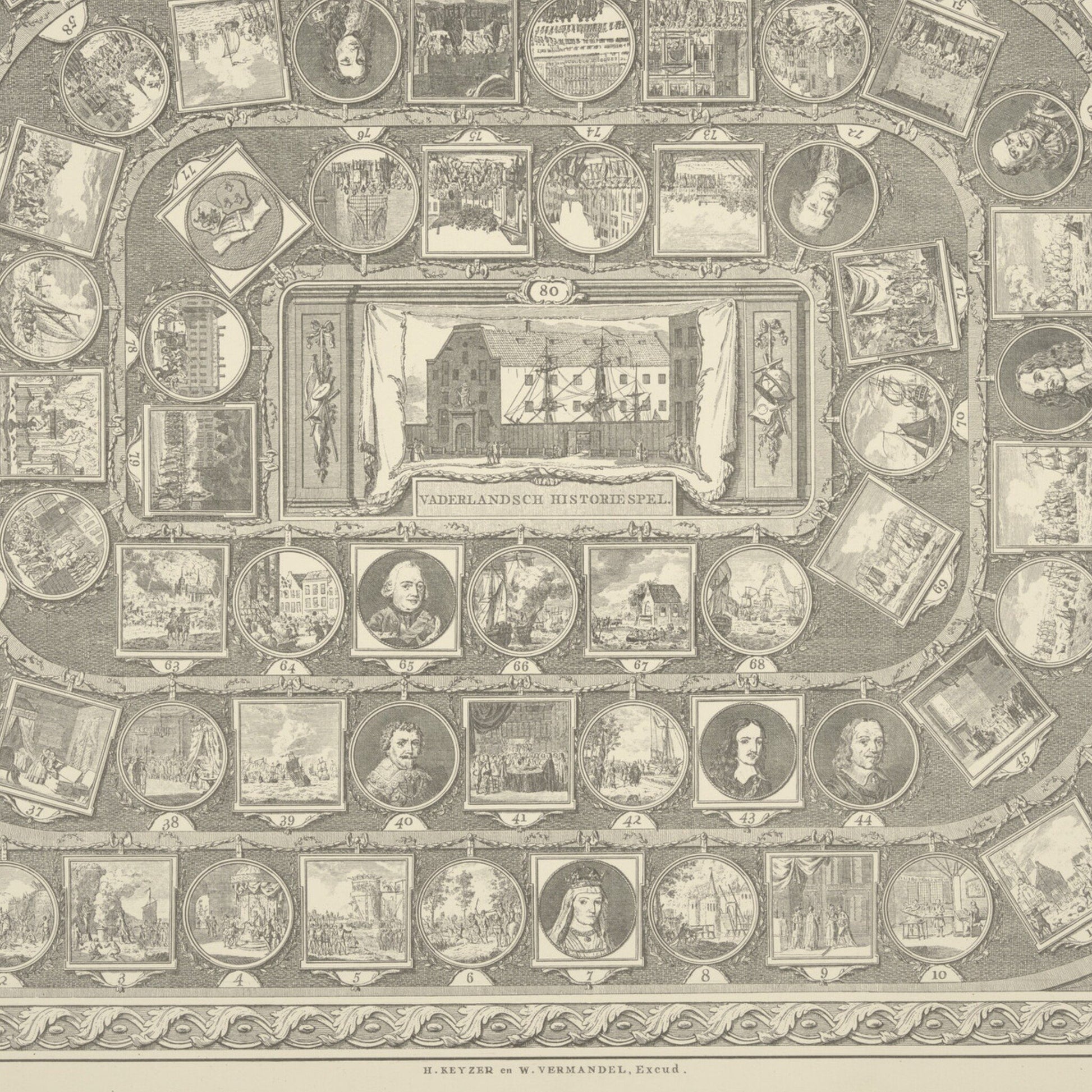 Vaderlandsche Historie-Spel, ca. 1790/1970-3