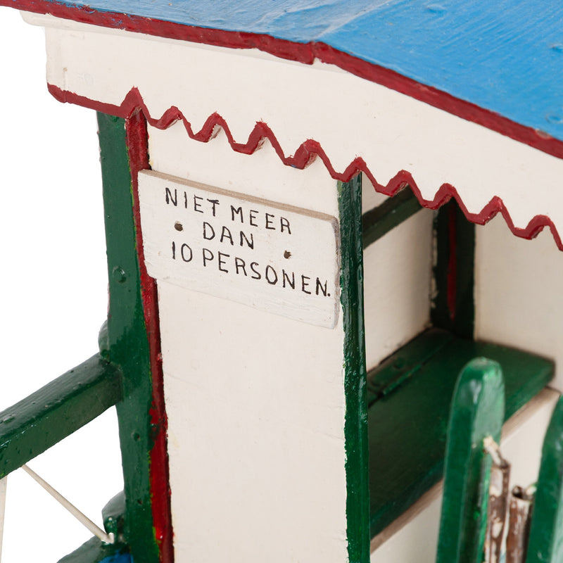 Jeen Eppinga, Model van een Leeuwarder grachtenpontje, ca. 1950-1960-zoom-