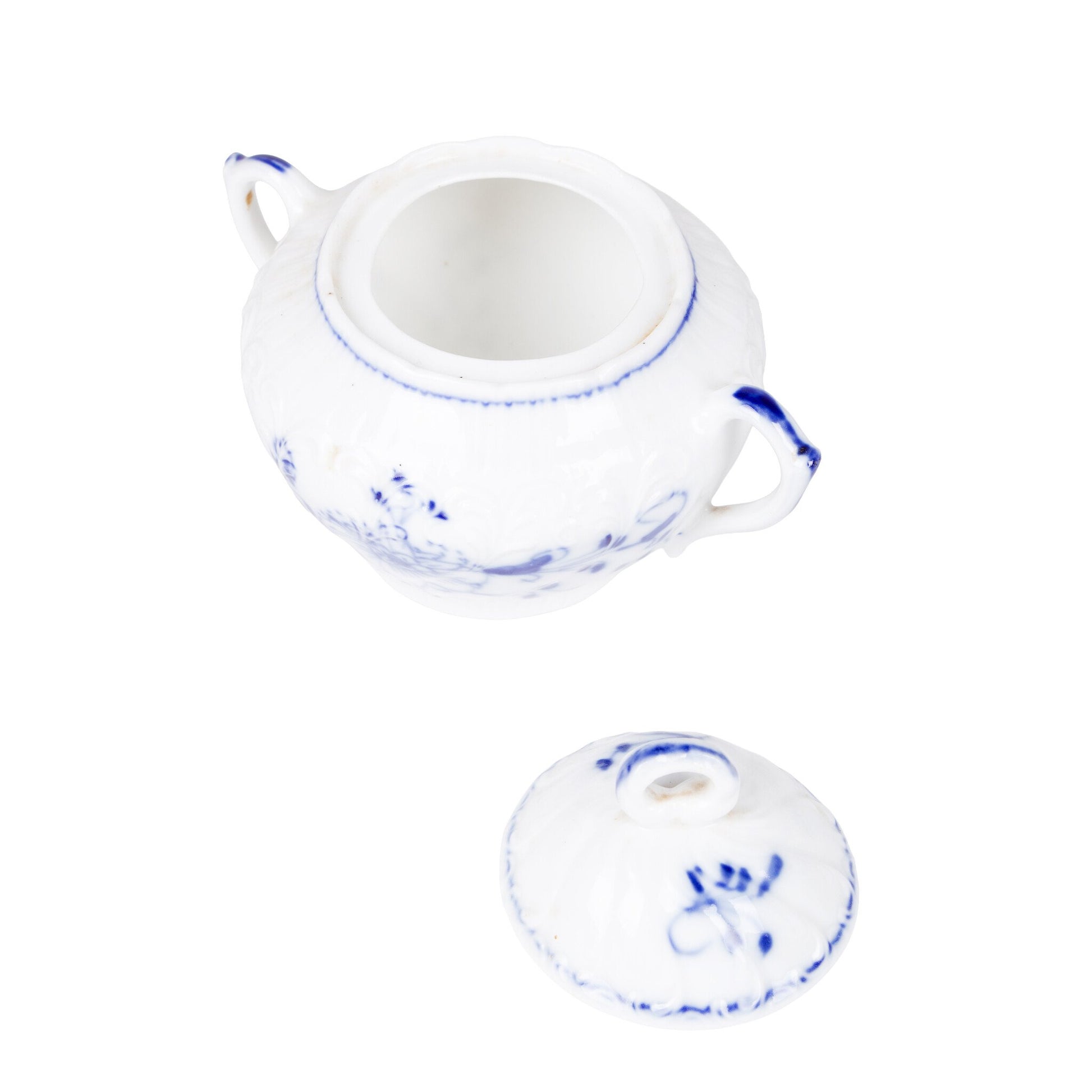 Blauw beschilderd servies, 27-delig-3