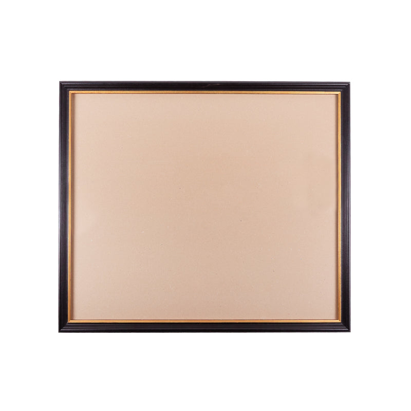 Zwarte houten lijst; ca. 79,5 x 68,5 x 3 cm; 20e eeuw-zoom-