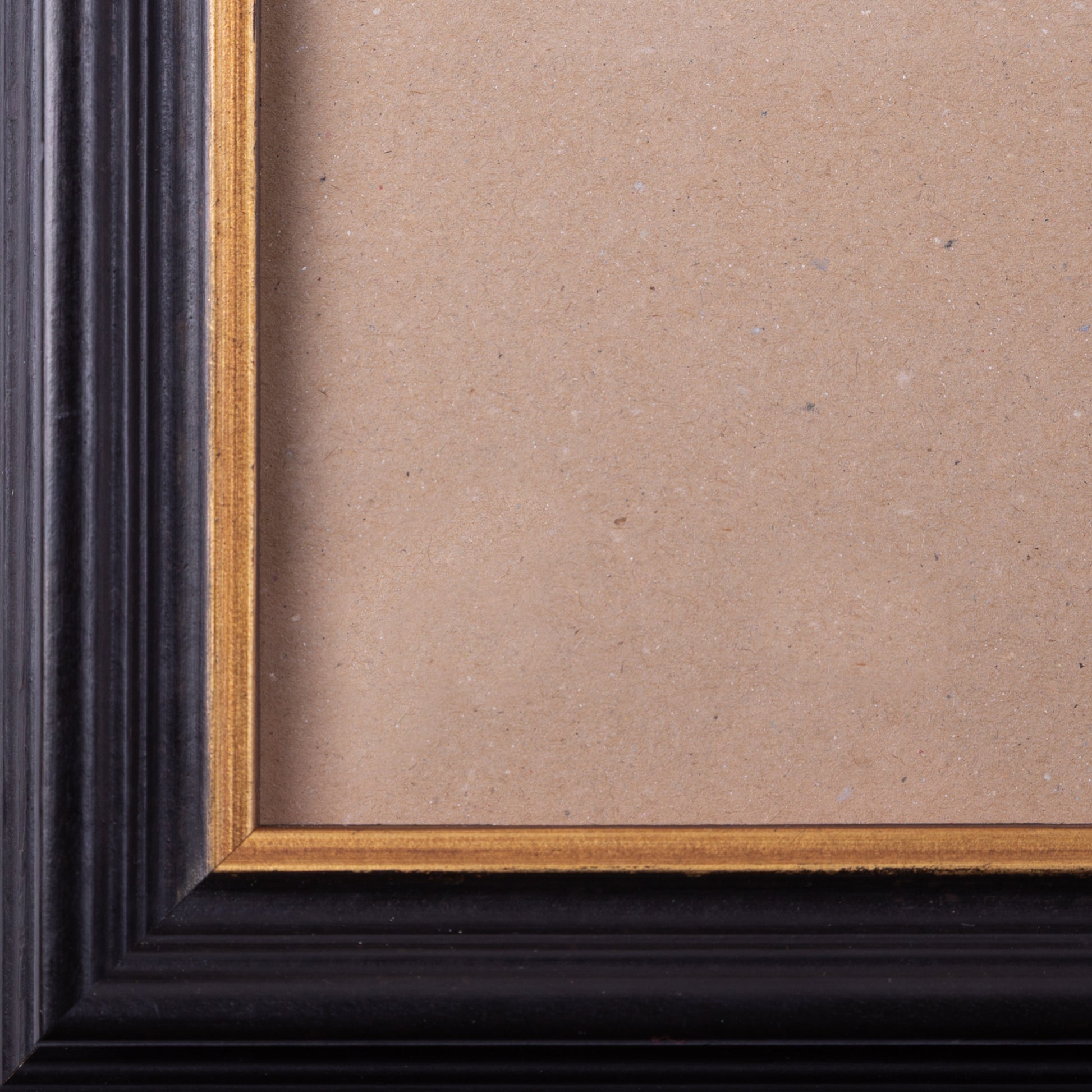 Zwarte houten lijst; ca. 79,5 x 68,5 x 3 cm; 20e eeuw-3