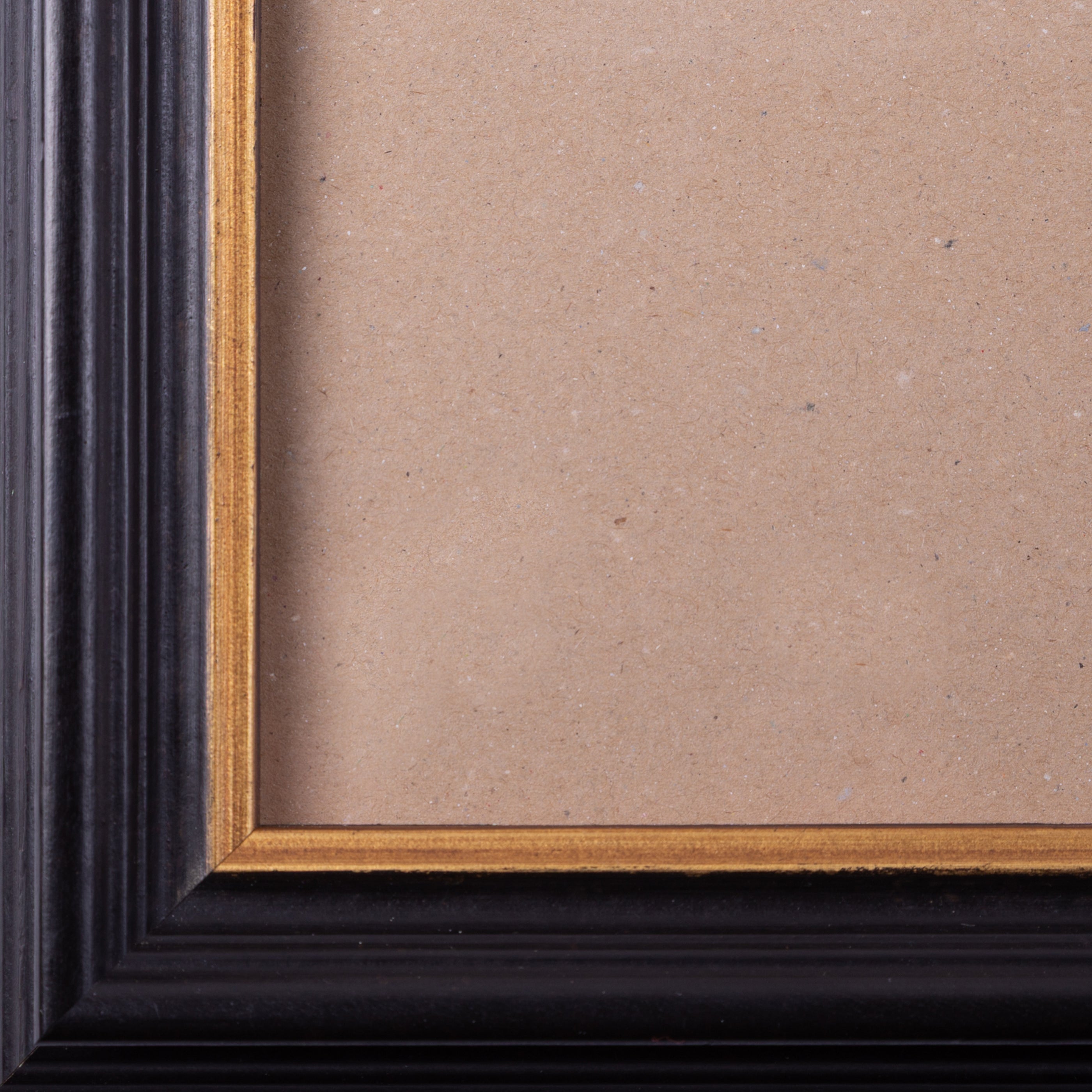 Zwarte houten lijst; ca. 79,5 x 68,5 x 3 cm; 20e eeuw-zoom-3