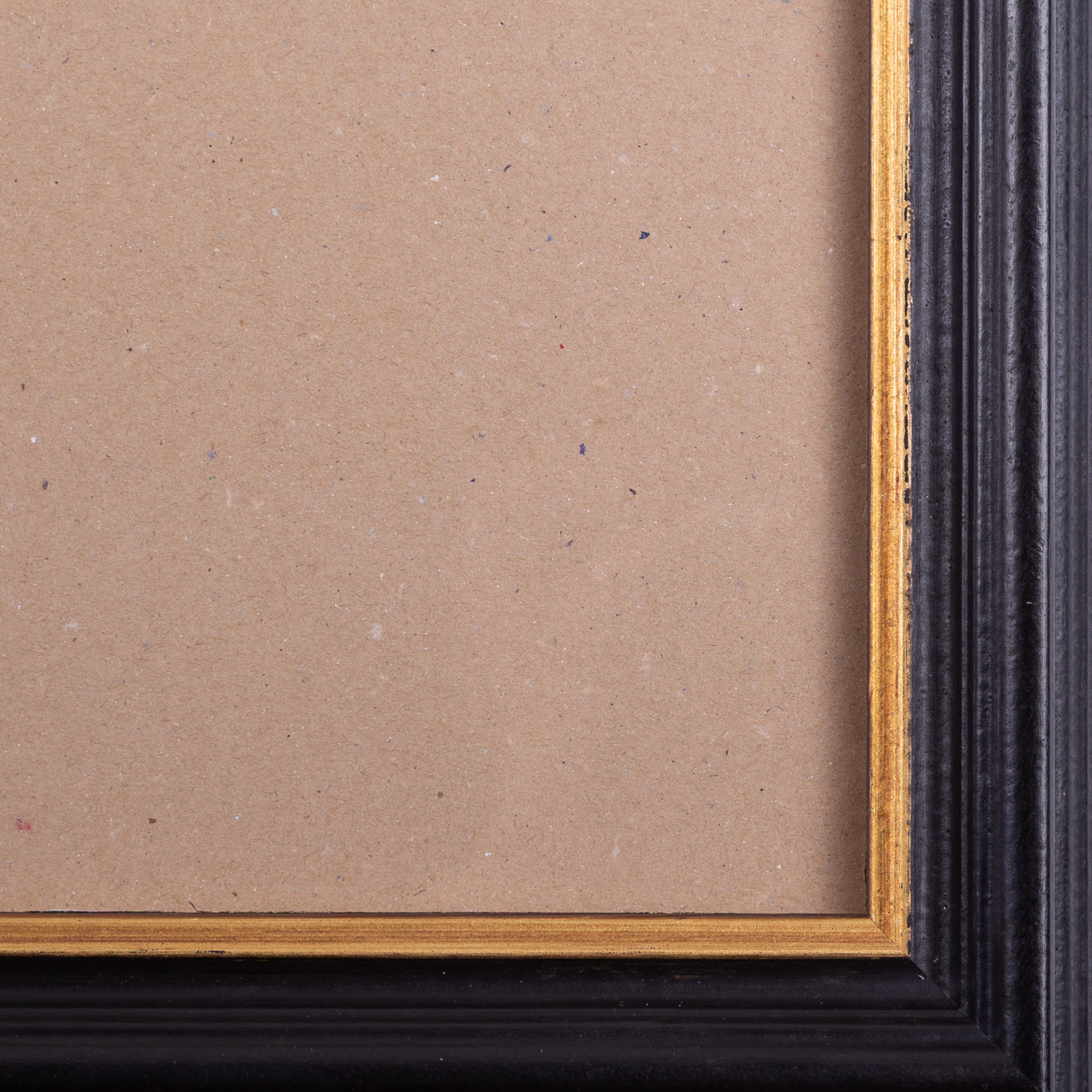 Zwarte houten lijst; ca. 79,5 x 68,5 x 3 cm; 20e eeuw-zoom-5