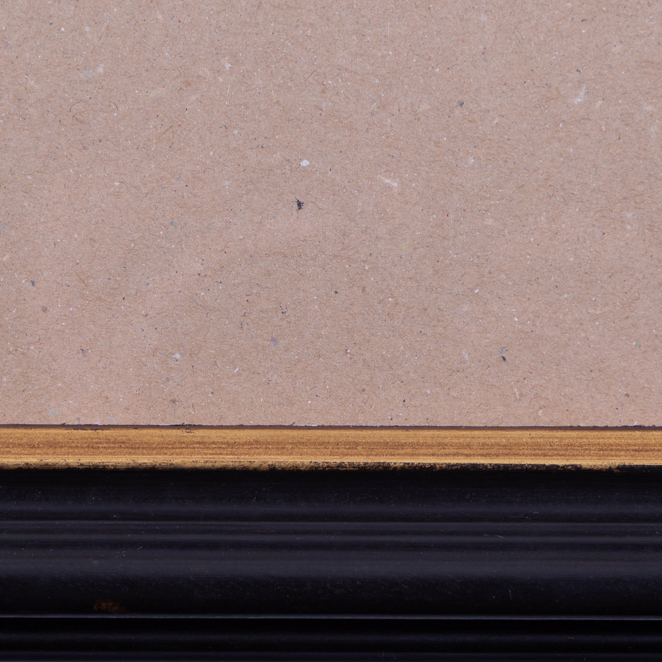 Zwarte houten lijst; ca. 79,5 x 68,5 x 3 cm; 20e eeuw-zoom-4