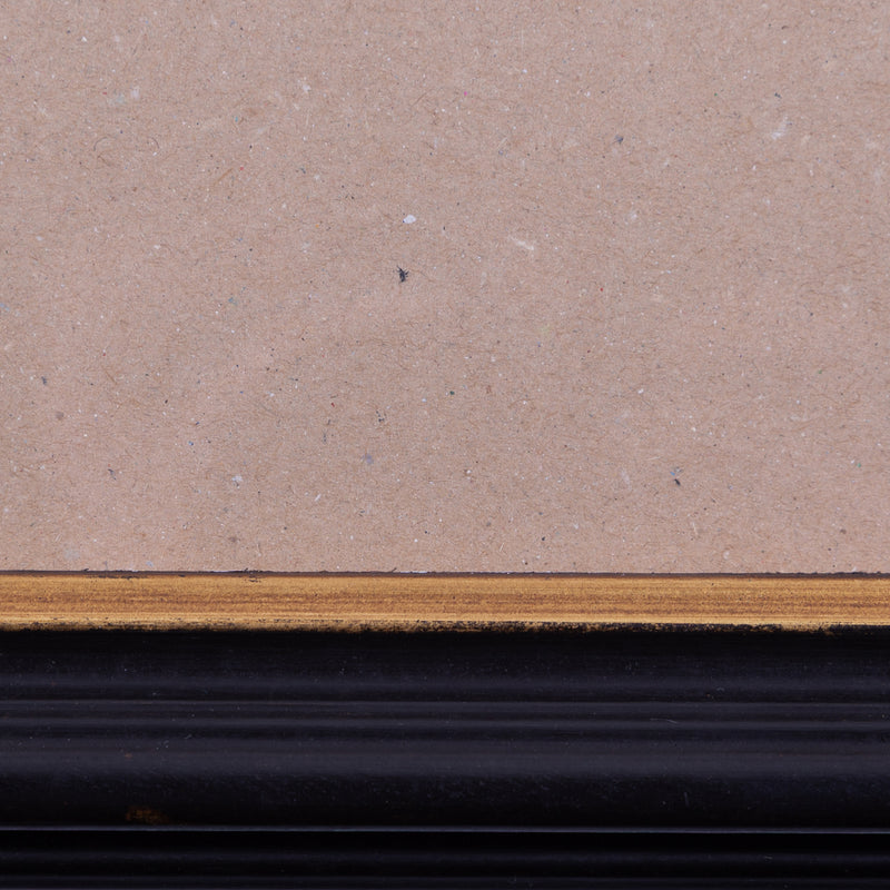 Zwarte houten lijst; ca. 79,5 x 68,5 x 3 cm; 20e eeuw-zoom-