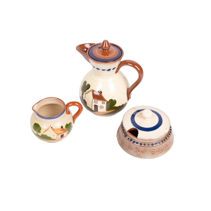 Theeset van Torquay Pottery, 20e eeuw-zoom-