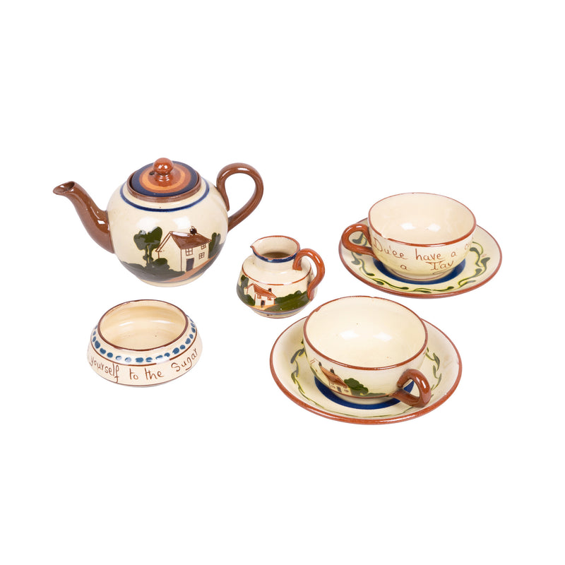 Theeservies van Torquay Pottery, 20e eeuw-zoom-