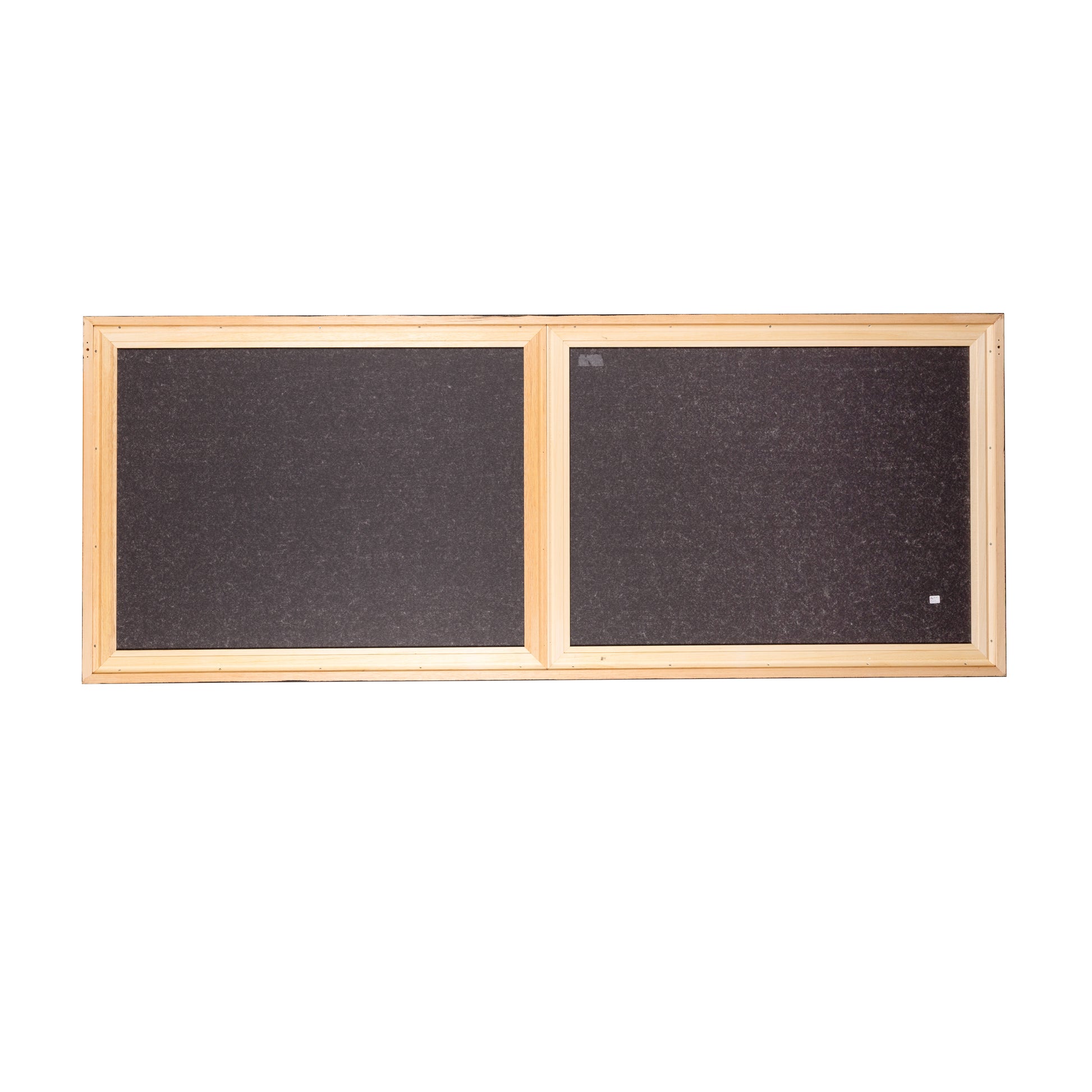 Zwarte houten lijst met museumglas, 199 x 79 cm-3