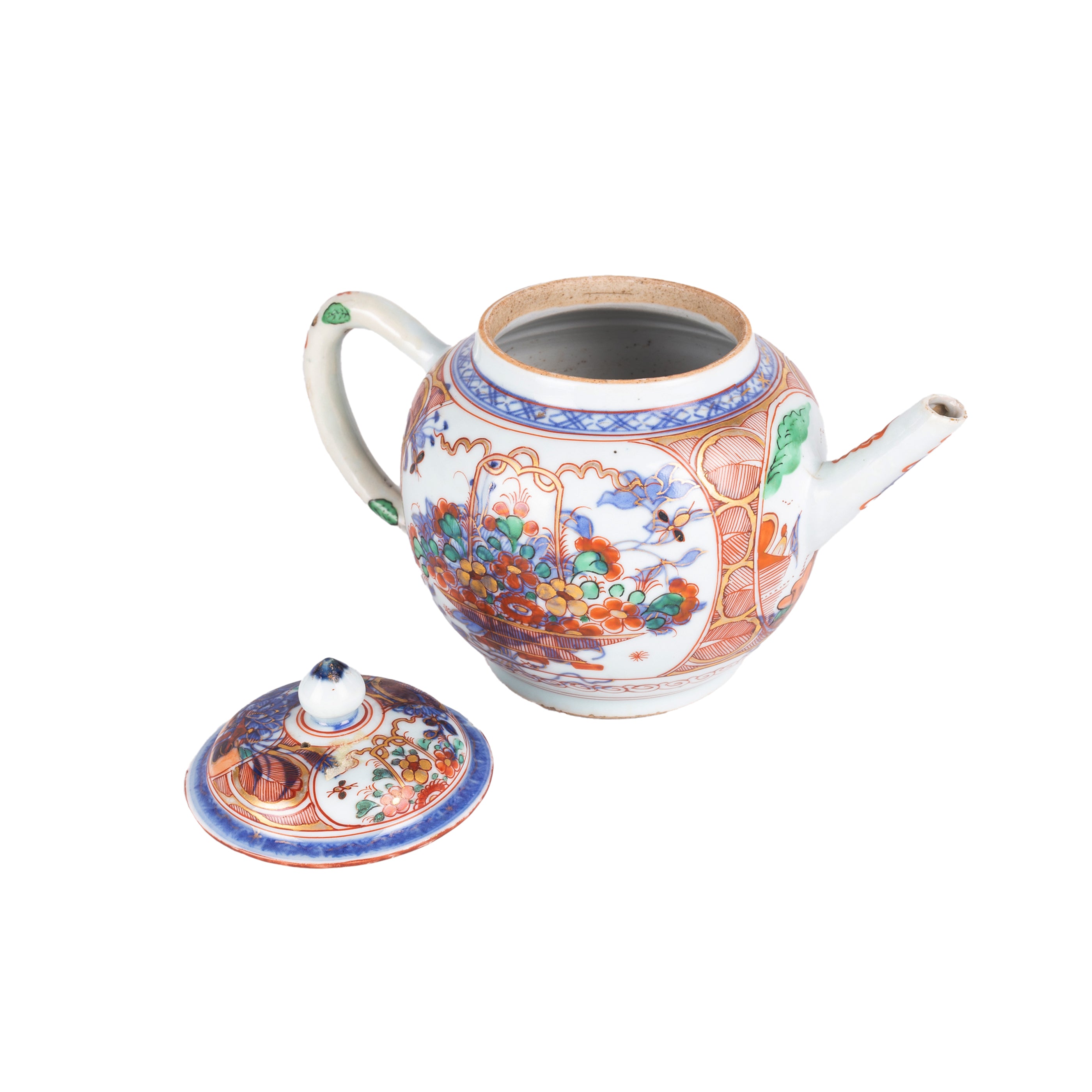 Theepot 'Amsterdams Bont', 18e eeuw-zoom-4