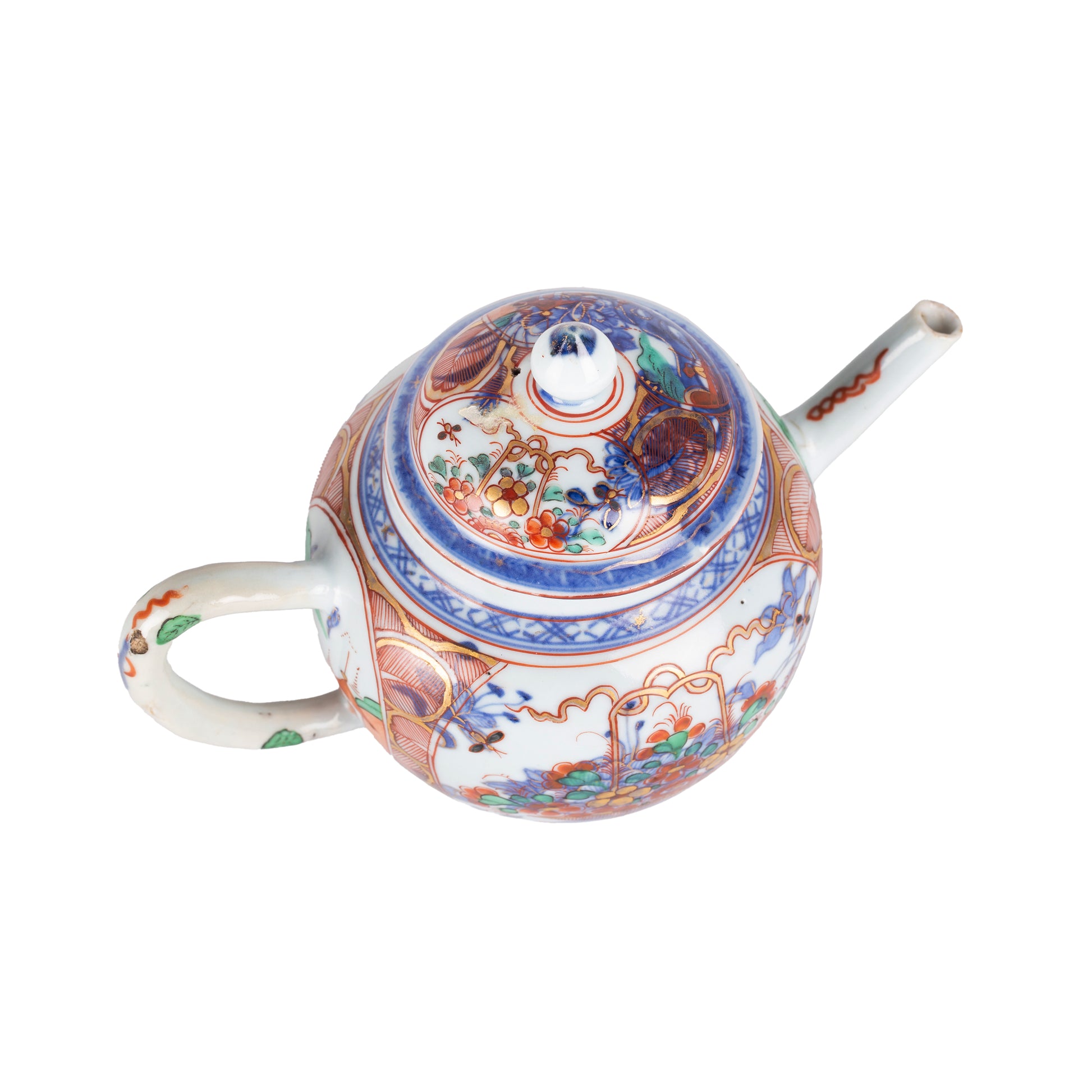 Theepot 'Amsterdams Bont', 18e eeuw-3