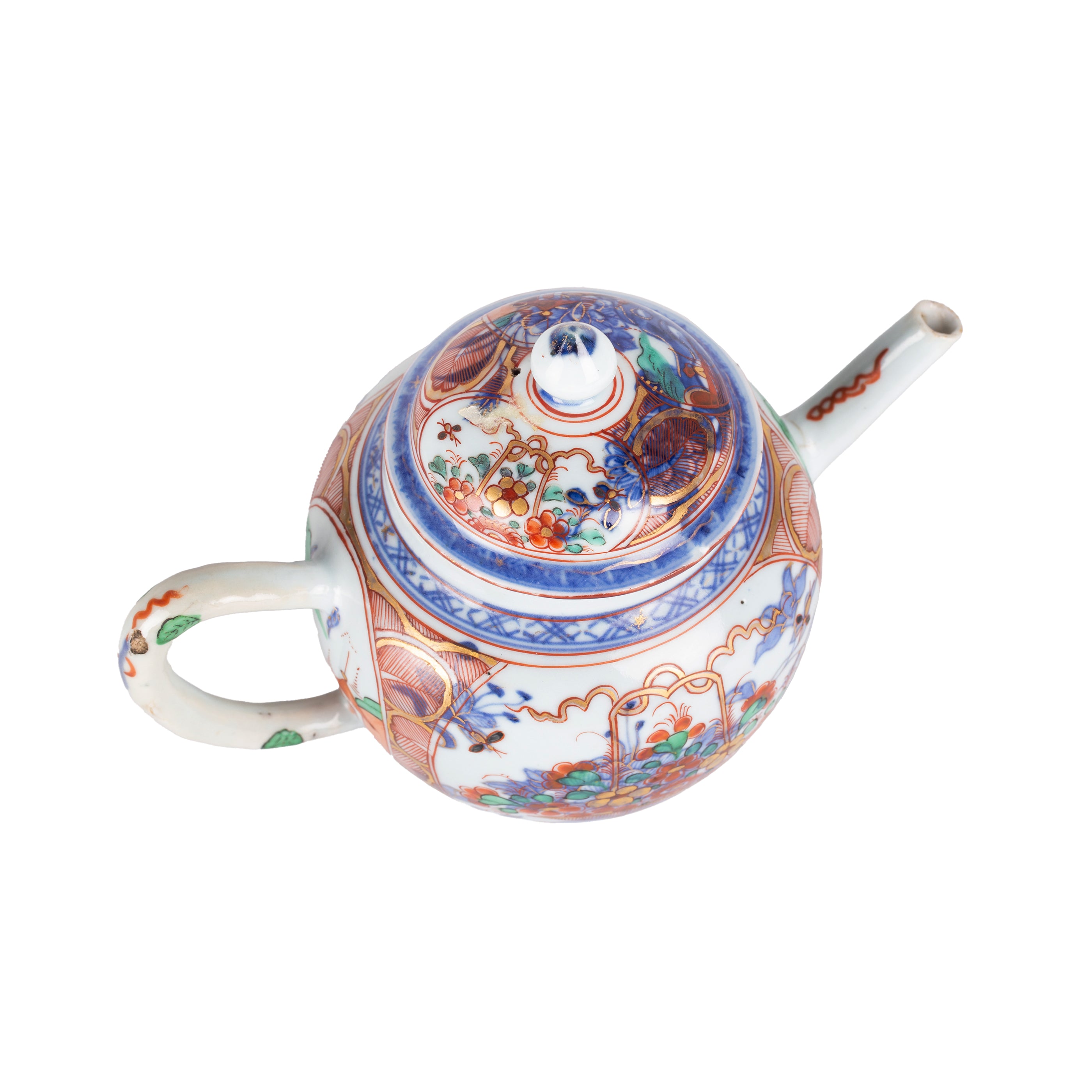 Theepot 'Amsterdams Bont', 18e eeuw-zoom-3