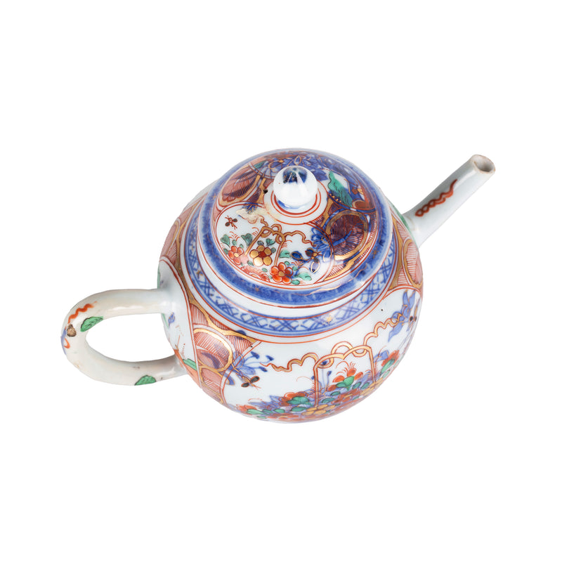 Theepot 'Amsterdams Bont', 18e eeuw-zoom-