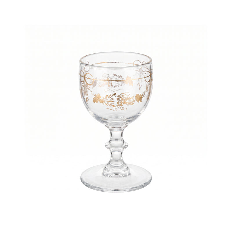 Drie vintage kristallen glazen-zoom-