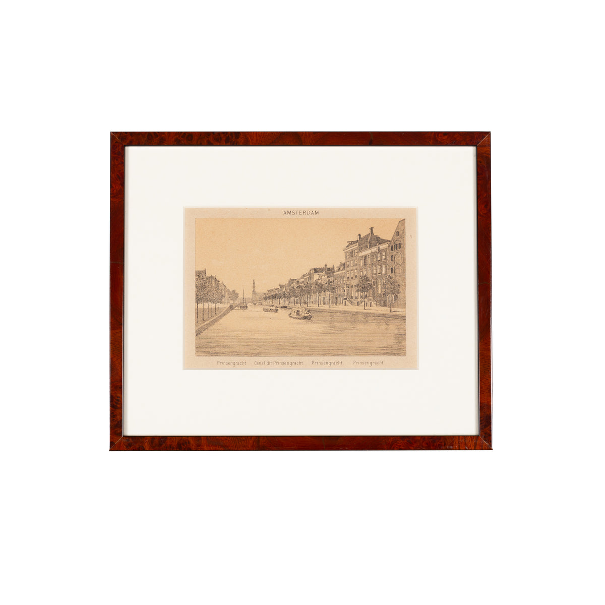 Prent 'Amsterdam - Prinsengracht', ca. 1883-zoom-1