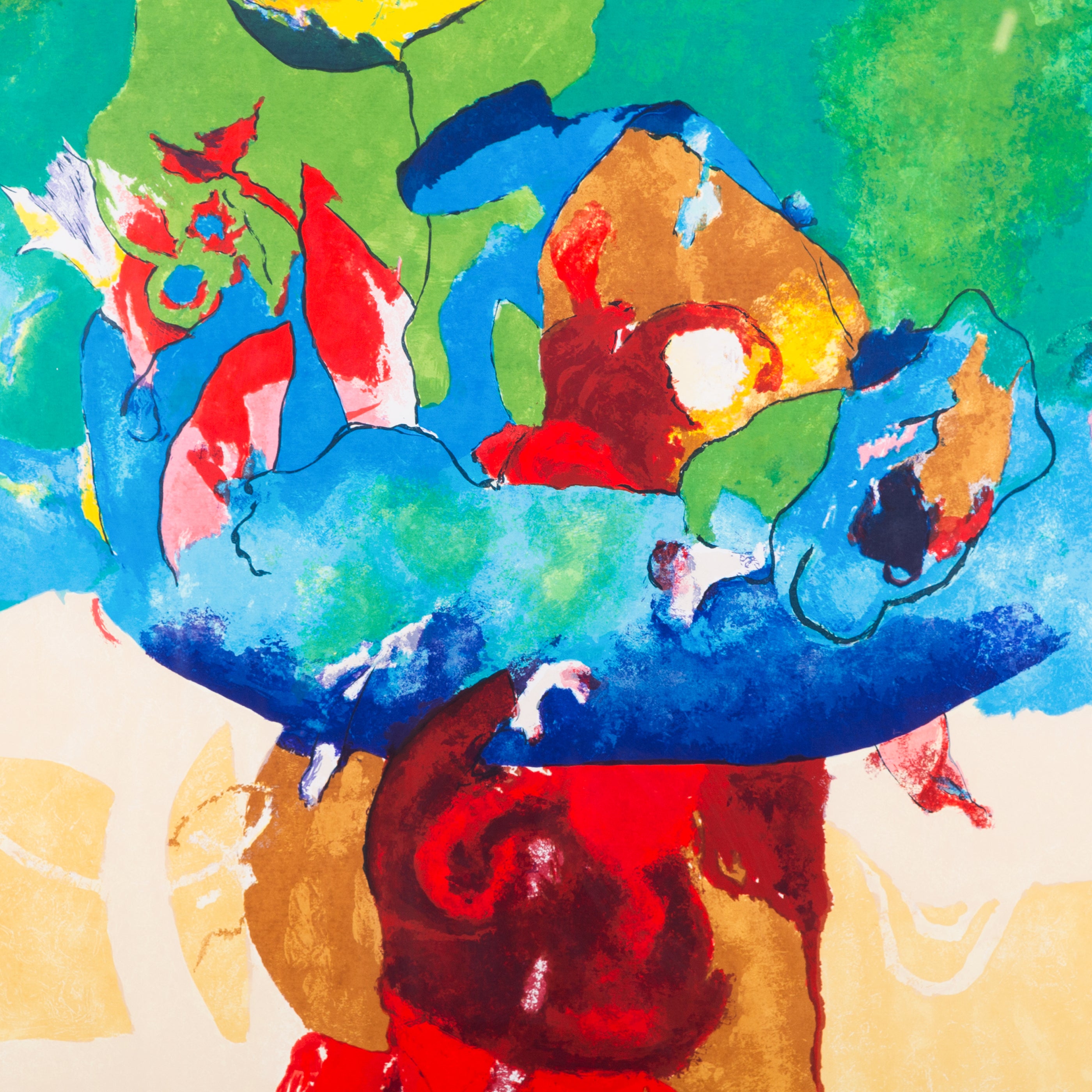 Henk van Vessem, 'Bloemen in de tuin'; 1999-zoom-2