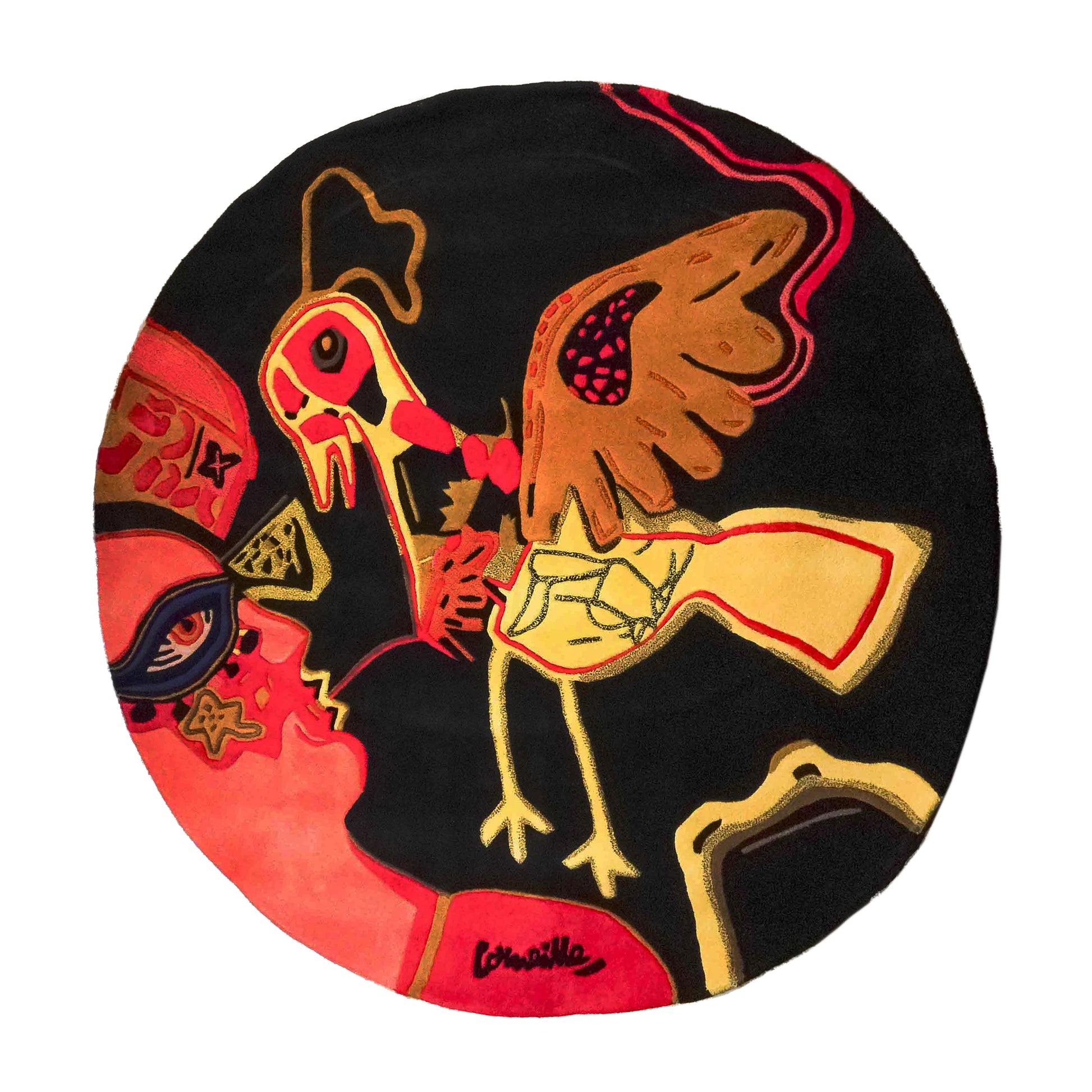 Corneille, Tapijt 'L'Oiseau presque déraisonnable'; 2008-1