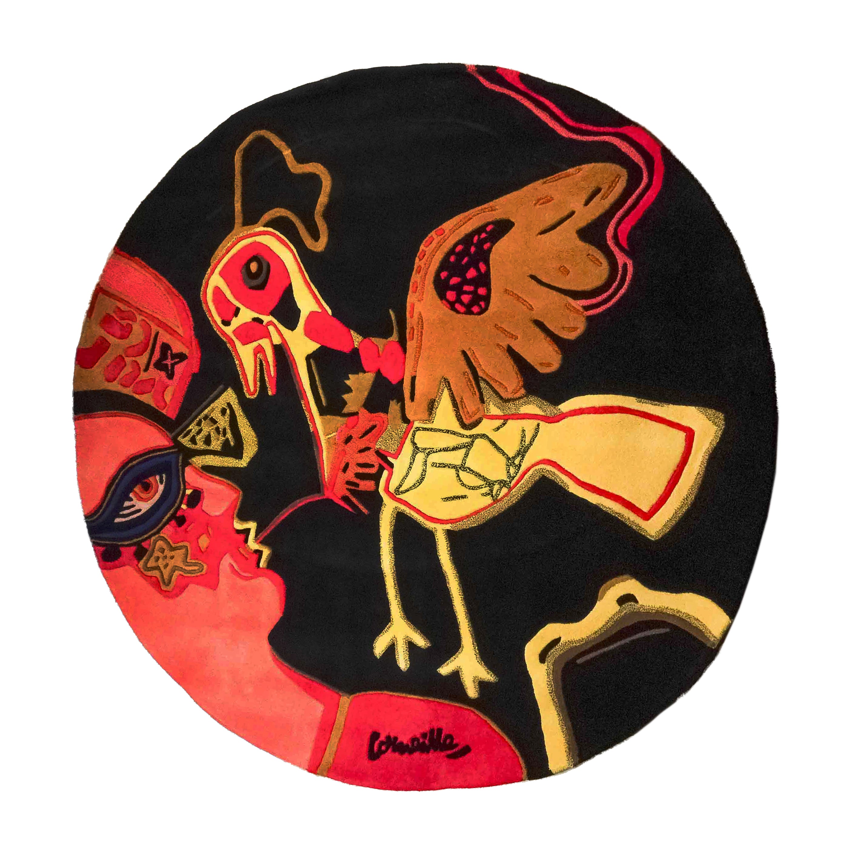 Corneille, Tapijt 'L'Oiseau presque déraisonnable'; 2008