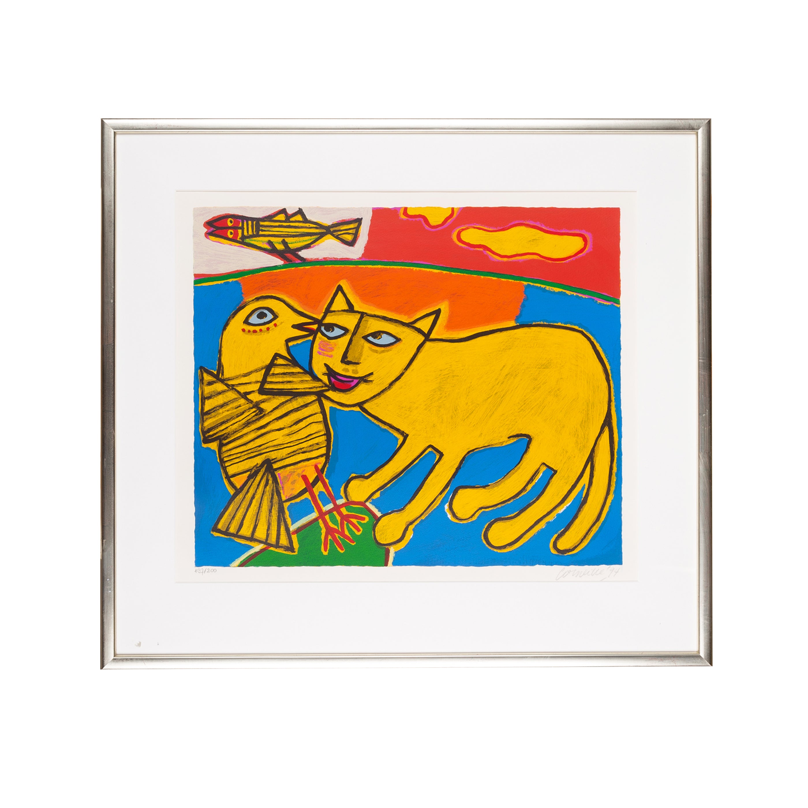 Corneille, 'Jeu entre chat et oiseau'; 1994