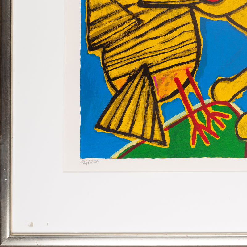 Corneille, 'Jeu entre chat et oiseau'; 1994-zoom-