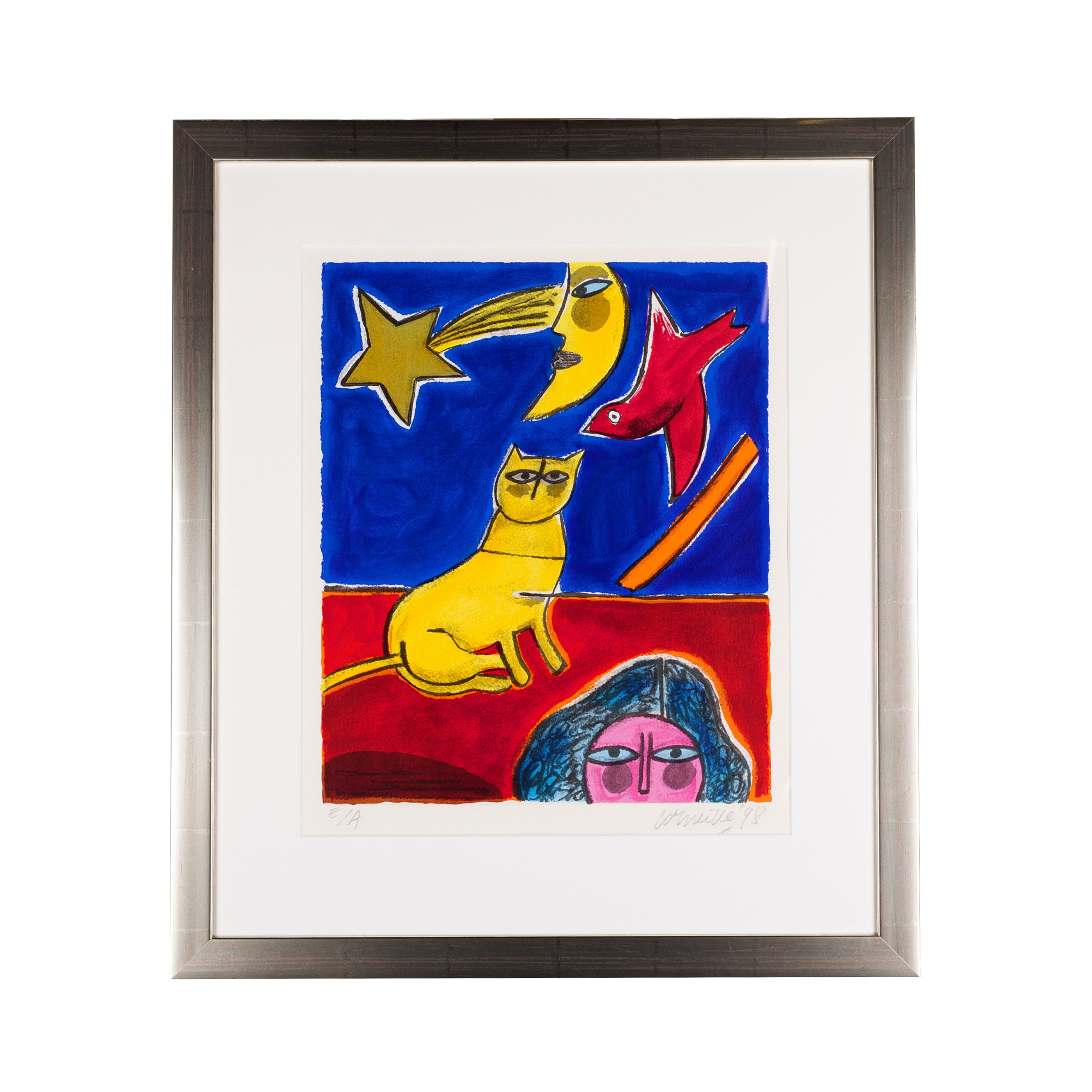 Corneille, 'Chat et la lune'; 1998-zoom-1