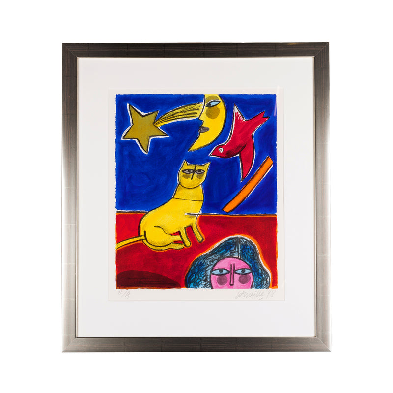 Corneille, 'Chat et la lune'; 1998-zoom-