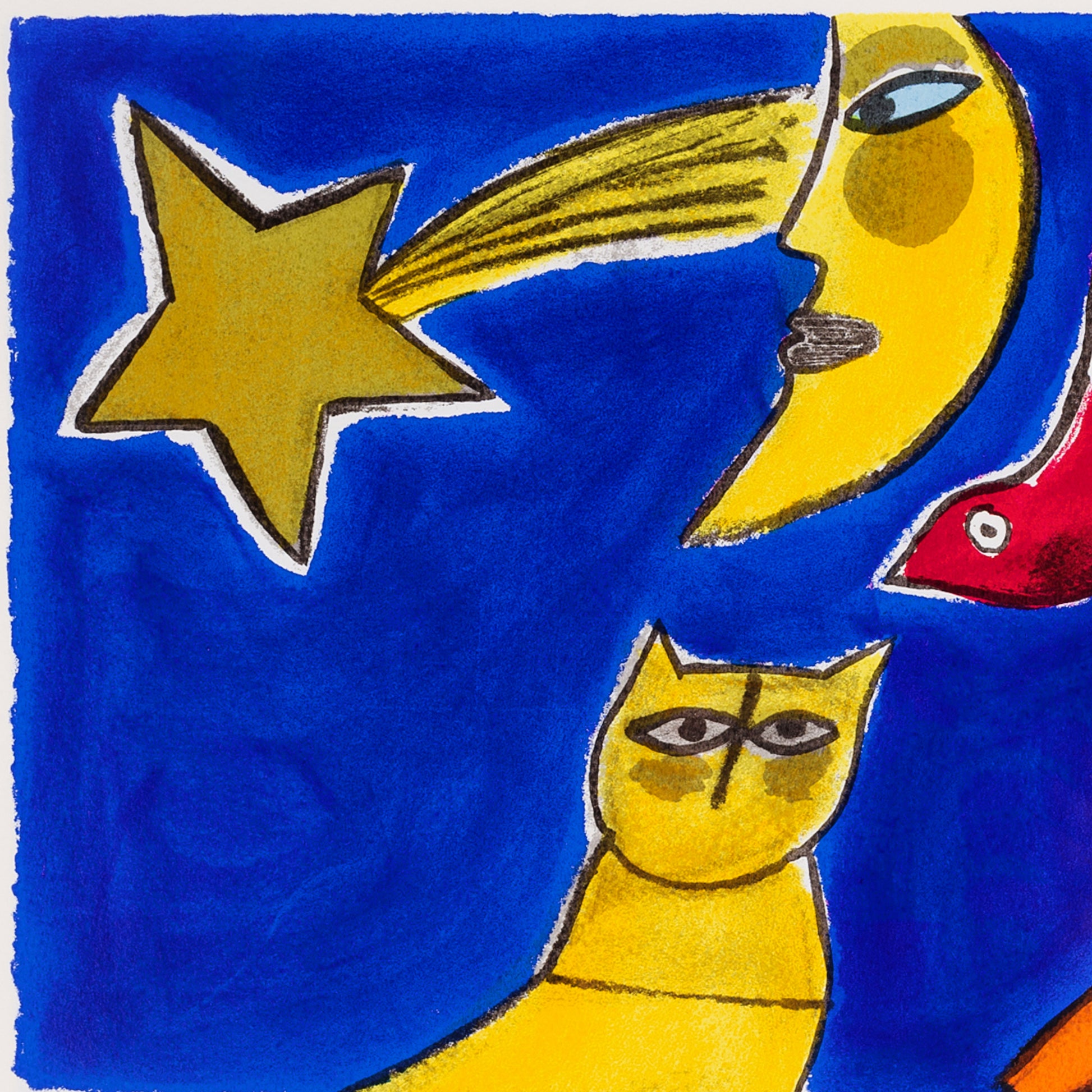 Corneille, 'Chat et la lune'; 1998-2