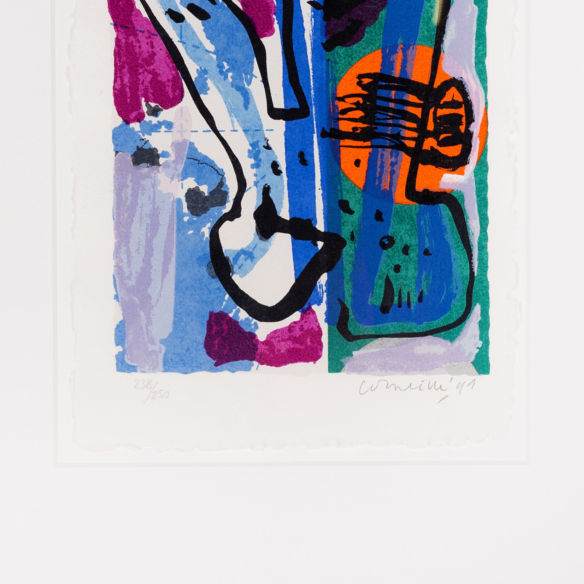 Corneille, 'Een schedel vol stem II'; 1991-3
