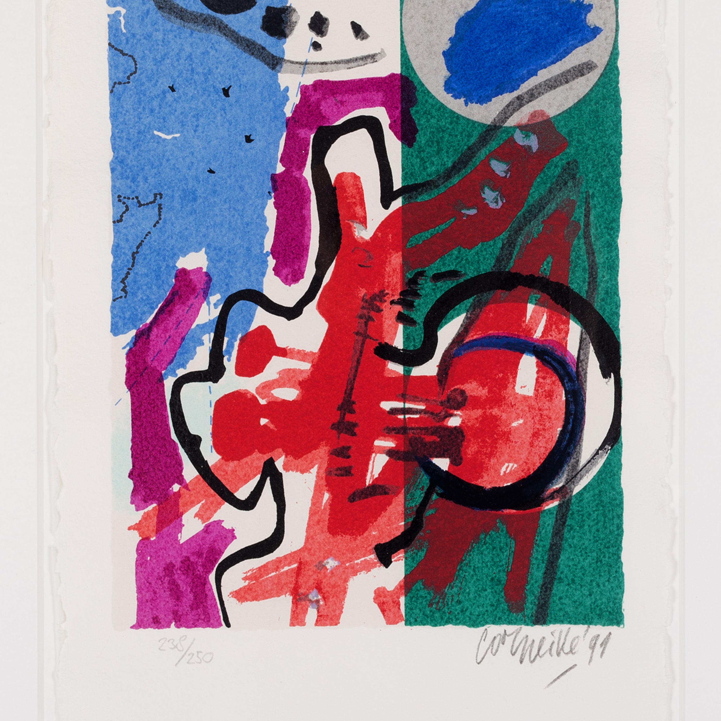 Corneille, 'Een schedel vol stem IV'; 1991