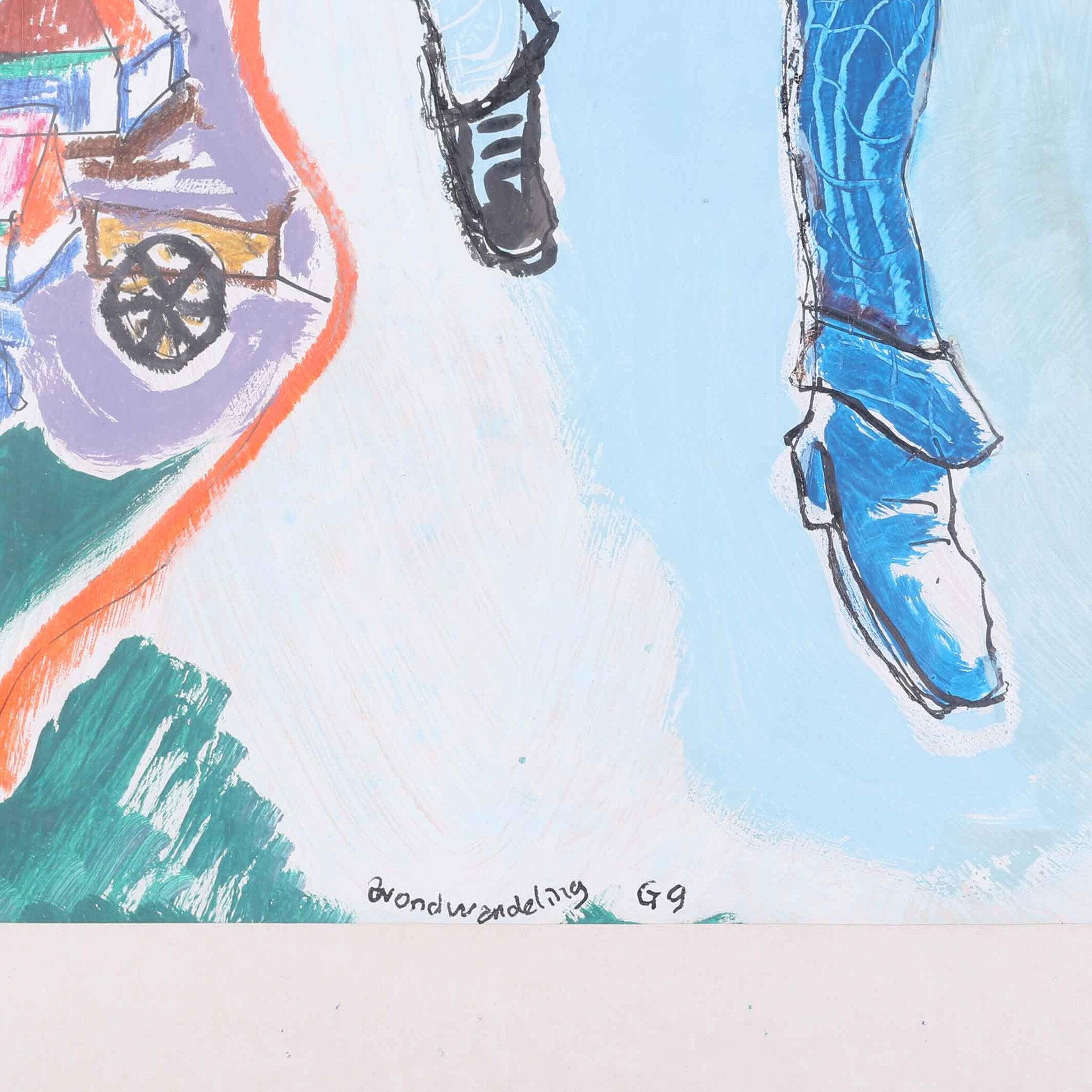 Frans M. Jansen, 'Avondwandeling G.9'; 1990-zoom-2