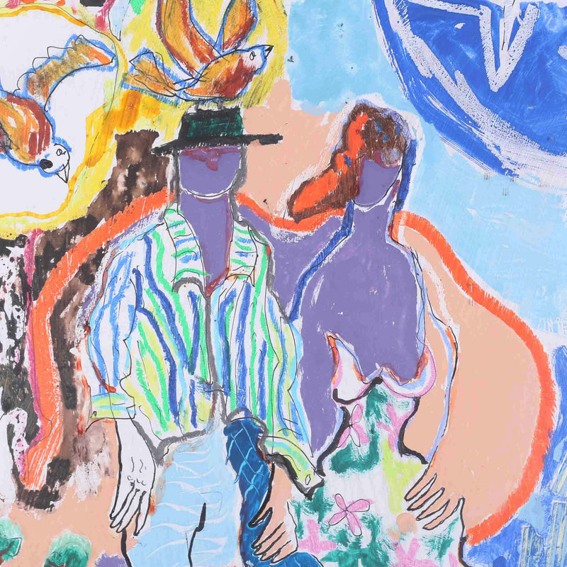 Frans M. Jansen, 'Avondwandeling G.9'; 1990-zoom-