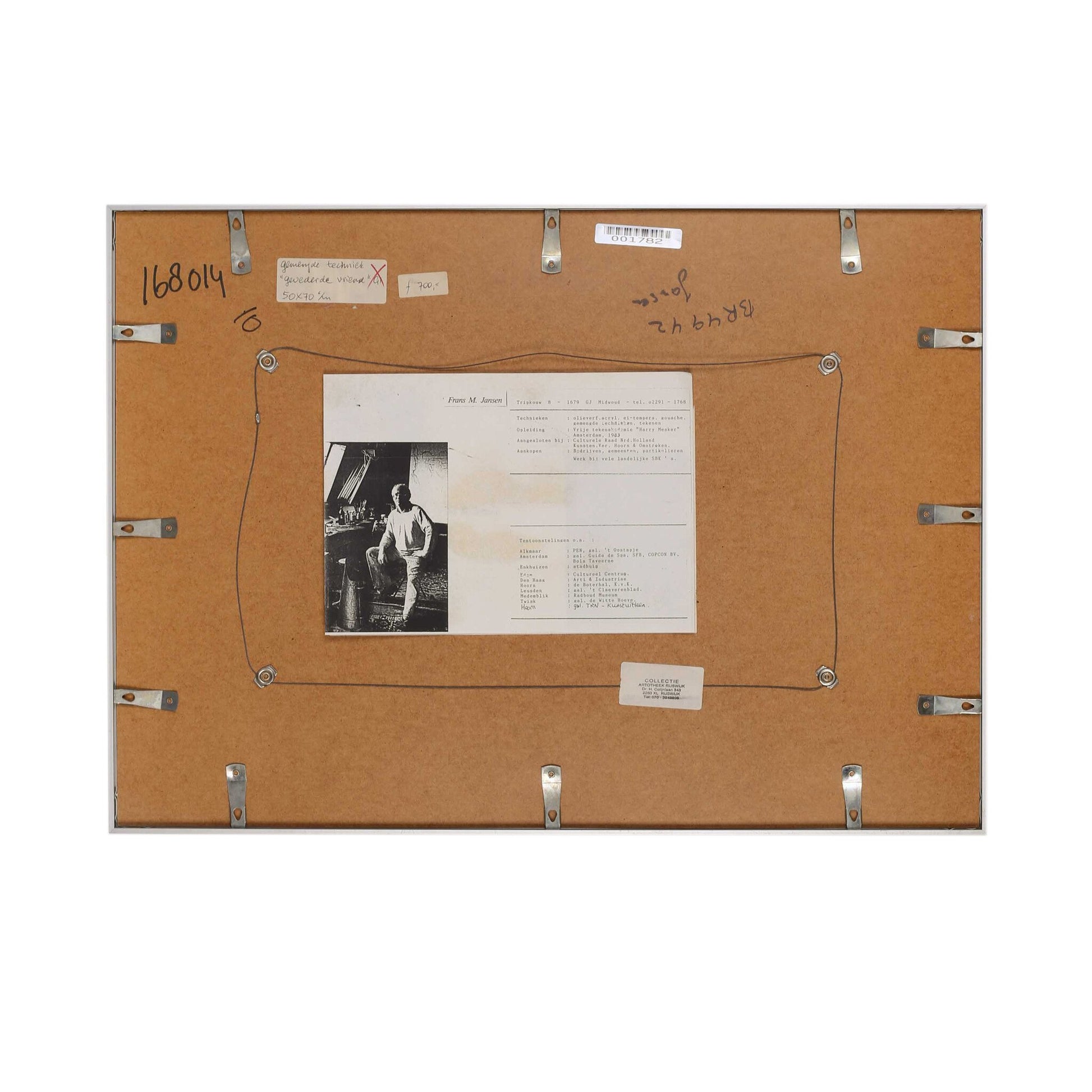 Frans M. Jansen, 'Gevederde vriend'; 1989-5