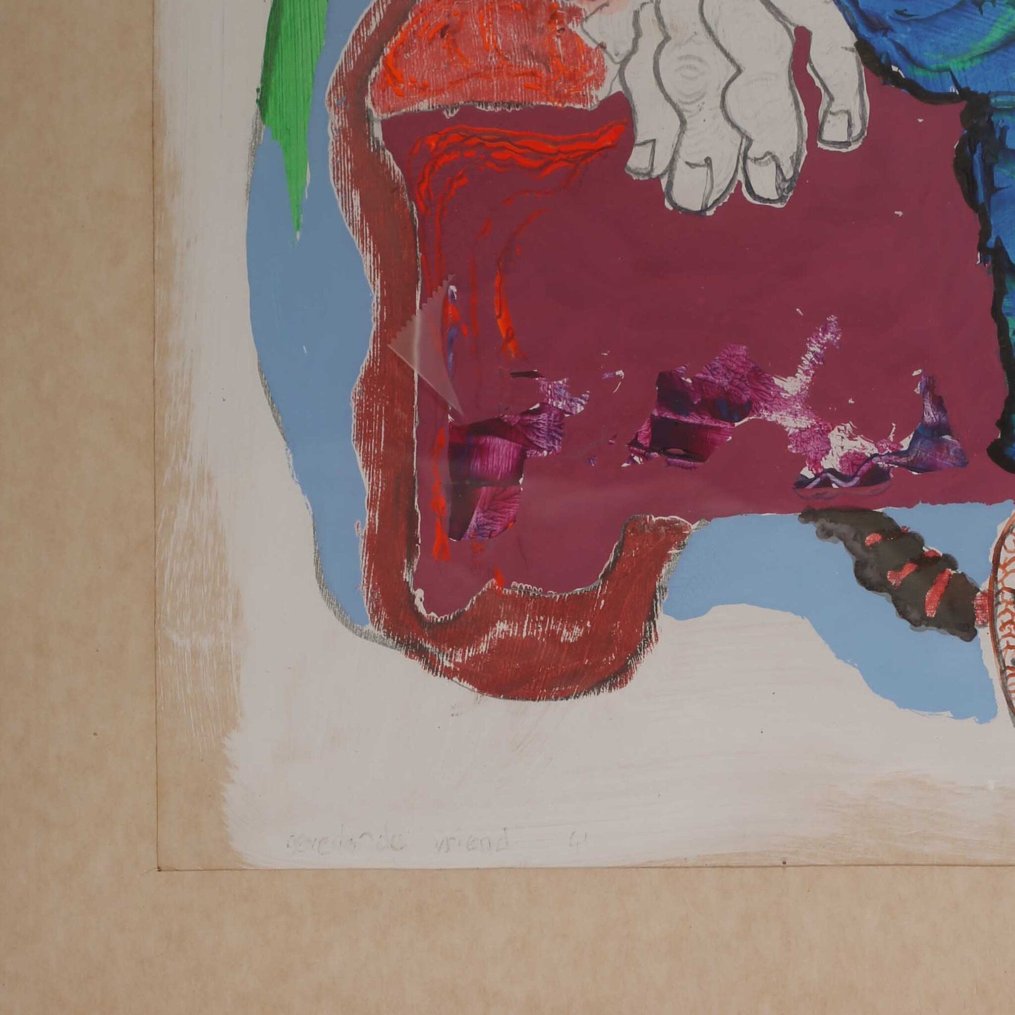 Frans M. Jansen, 'Gevederde vriend'; 1989-zoom-3