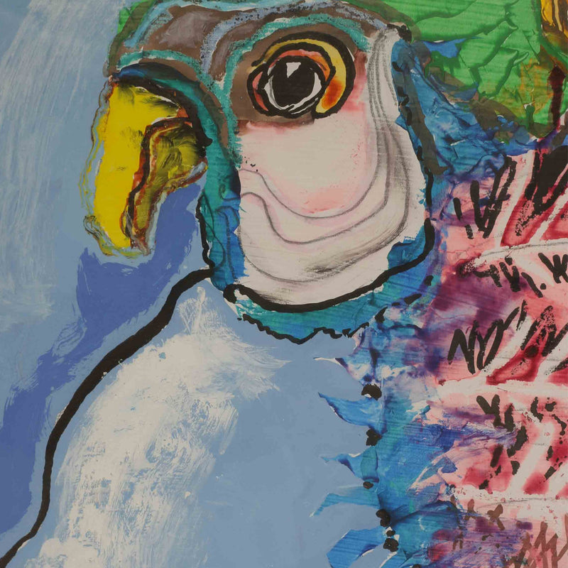 Frans M. Jansen, 'Gevederde vriend'; 1989-zoom-