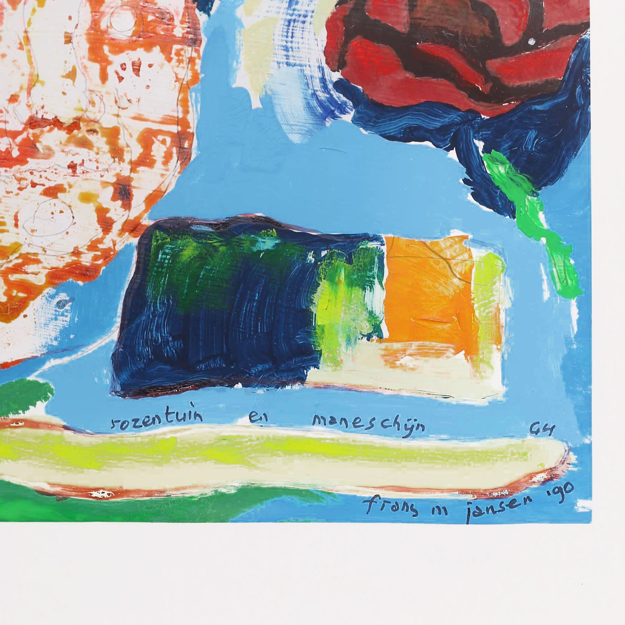 Frans M. Jansen, 'Rozentuin en maneschijn G4'; 1990-zoom-2