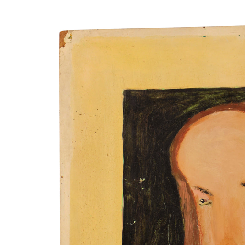 Jan Strijbos, 'Vrouwenportret met lang haar en kruisje om de hals', 1960-1980-zoom-