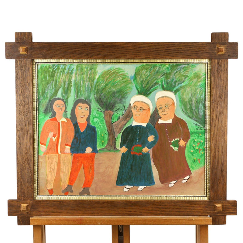 Jan Strijbos, 'Twee nonnen en een verliefd stelletje', 1960-1980-zoom-