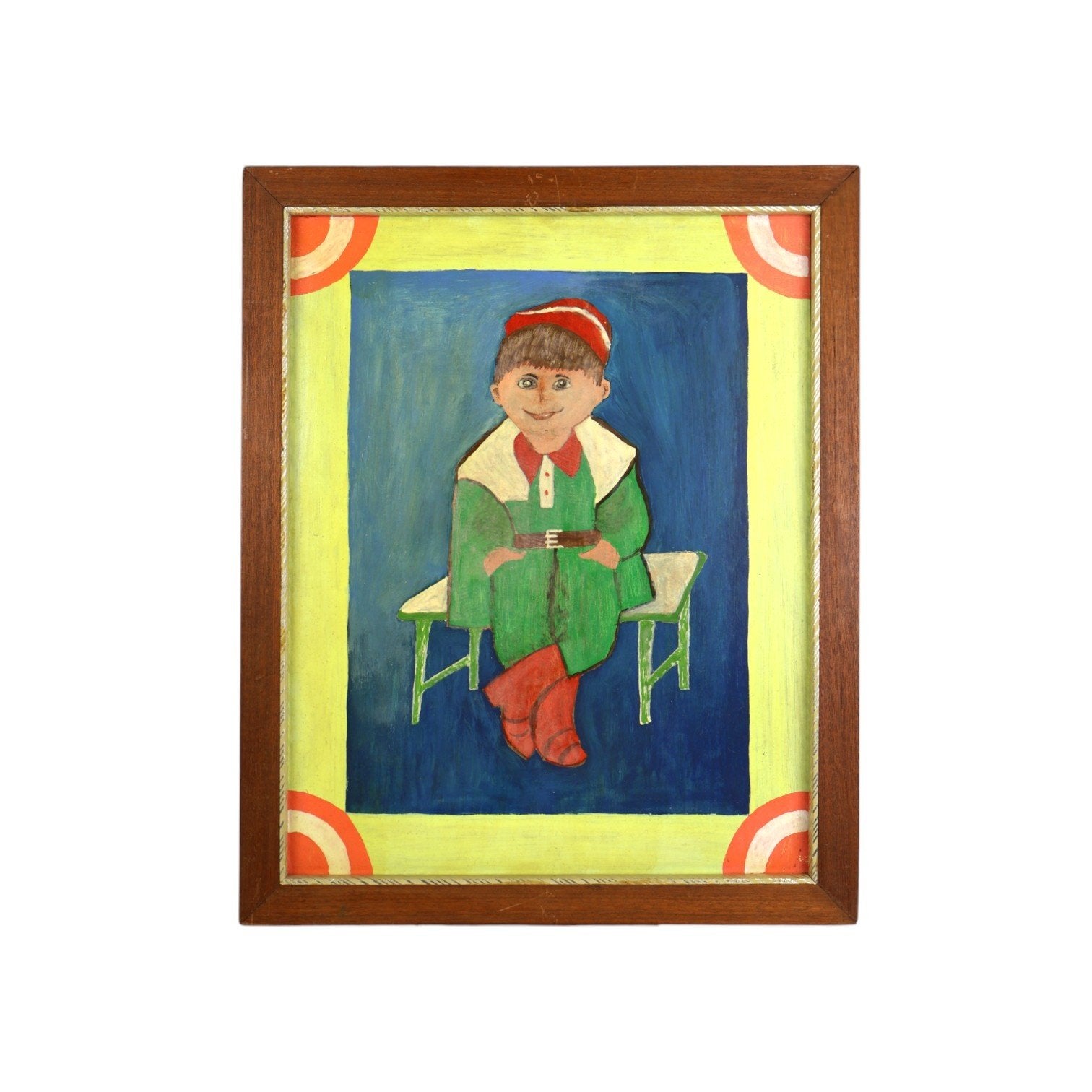Jan Strijbos, 'Jongetje op bank', 1960-1980-1