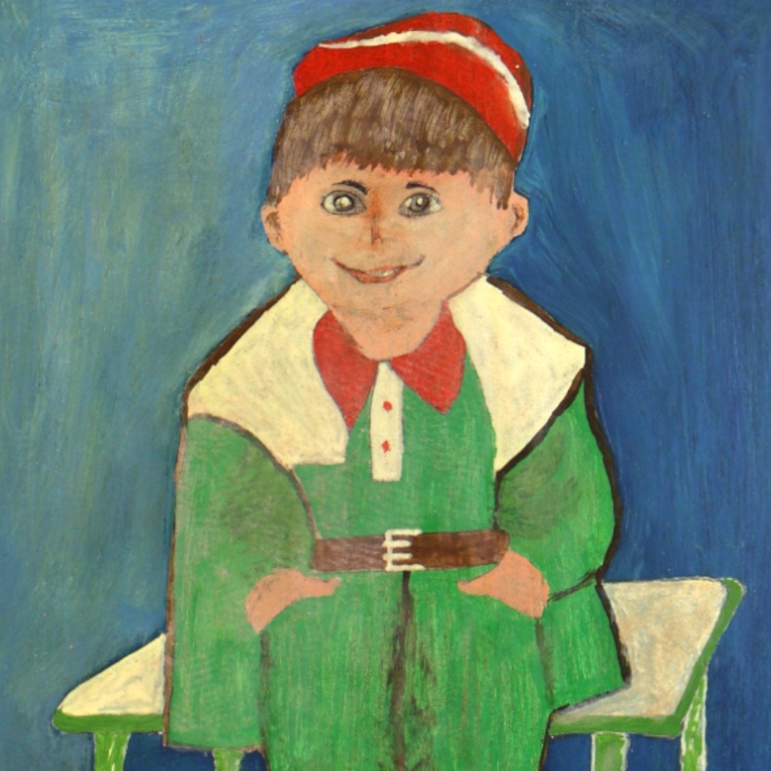 Jan Strijbos, 'Jongetje op bank', 1960-1980-zoom-2