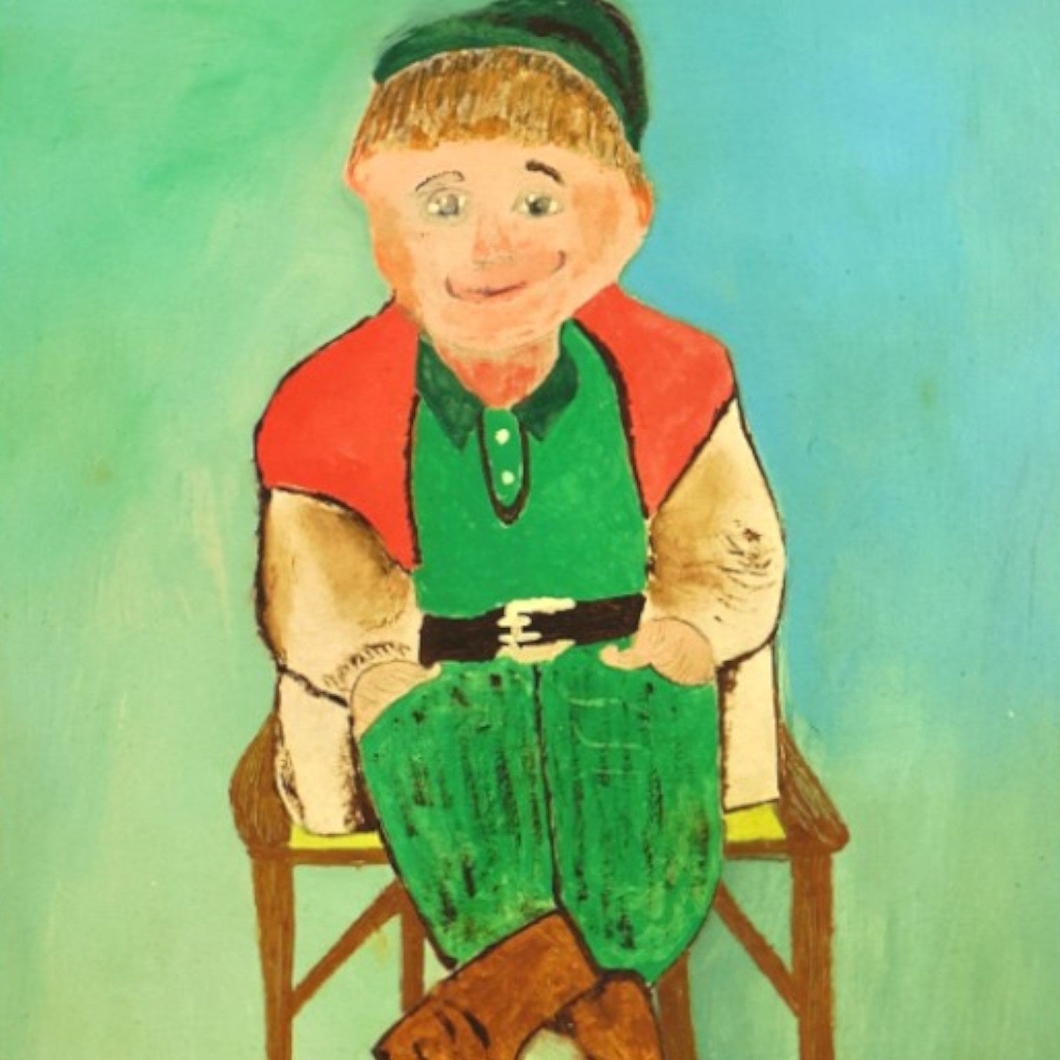 Jan Strijbos, 'Jongetje op stoel', 1960-1980-zoom-2