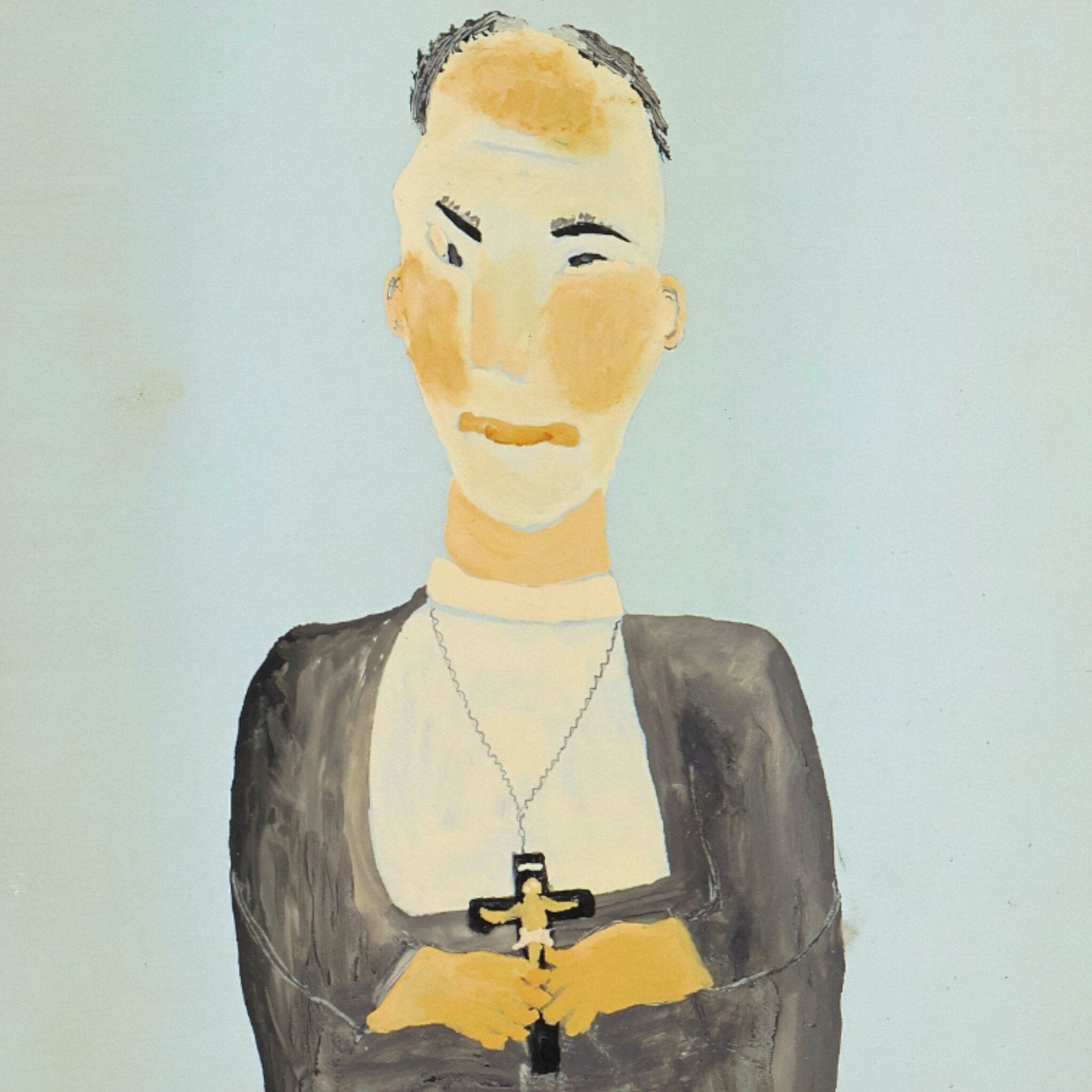 Jan Strijbos, 'Geestelijke met kruis', 1960-1980-zoom-2