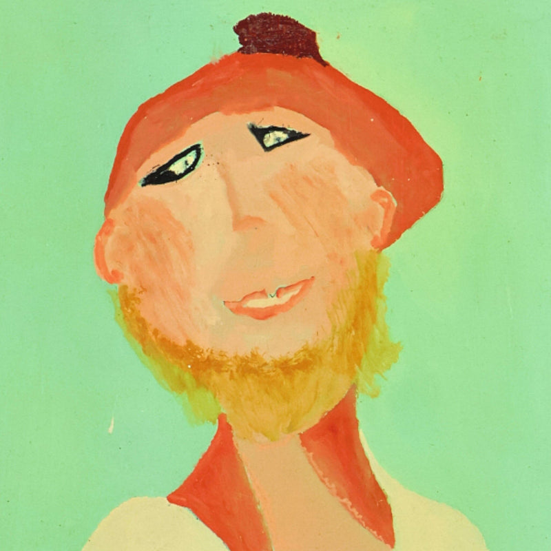 Jan Strijbos, 'Man met baard en baret', 1960-1980-zoom-