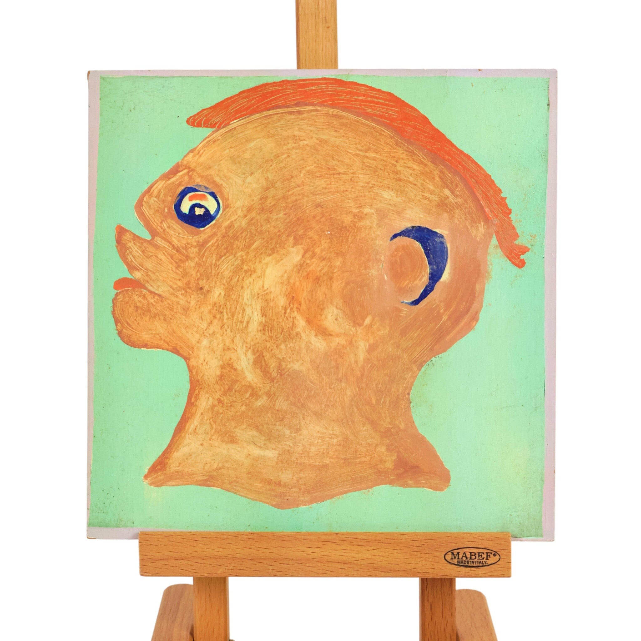 Jan Strijbos, 'Hoofd met Hare Krishna-kapsel', 1970-1980-zoom-1