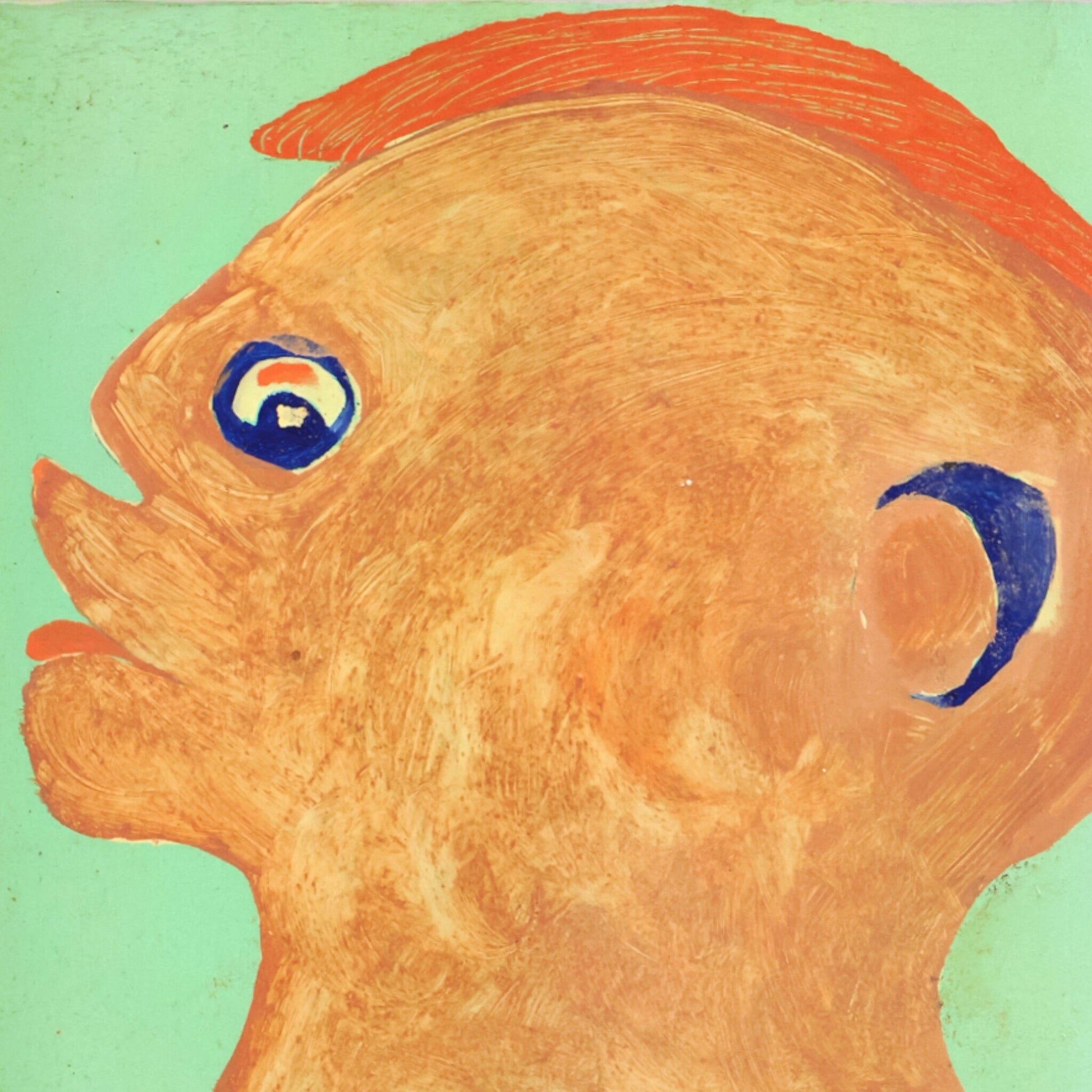 Jan Strijbos, 'Hoofd met Hare Krishna-kapsel', 1970-1980-2